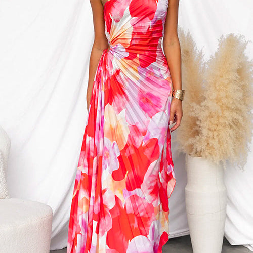 Vibrant Tropical Evening Dress