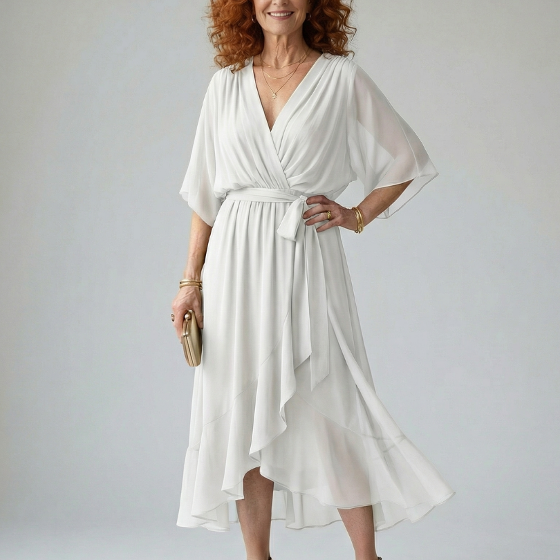 Elric | Light Drape Midi Dress