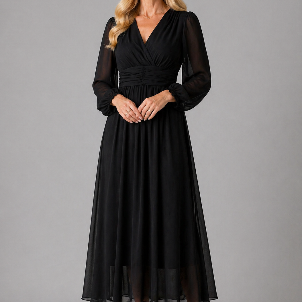 Elegant Wrap Dress