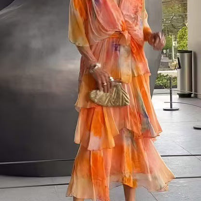 Layered Floral Sun Dress
