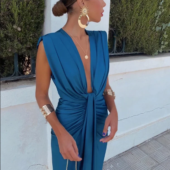 Elegant Pleated Dress