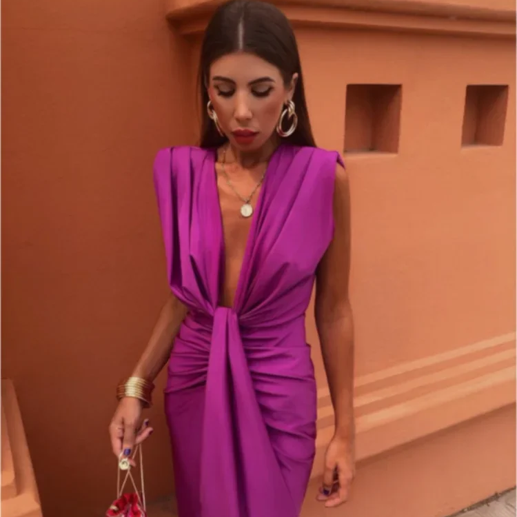 Elegant Pleated Dress