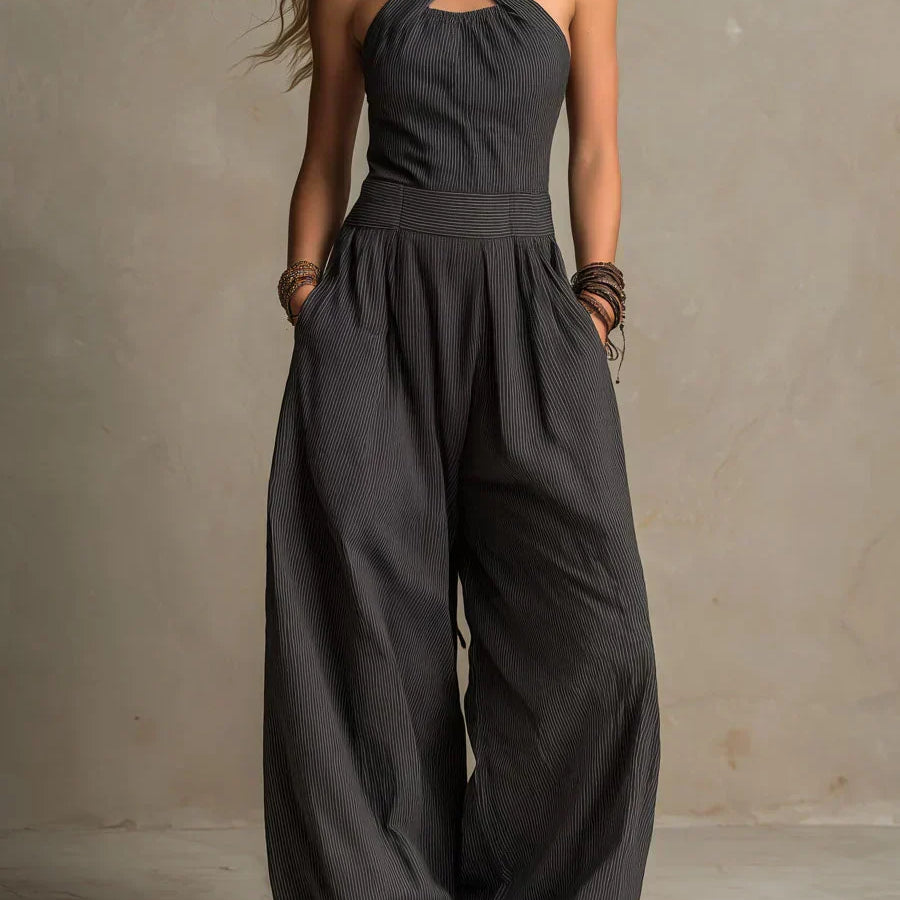 Bianca | Jumpsuit with an Elegant Cross Neckline
