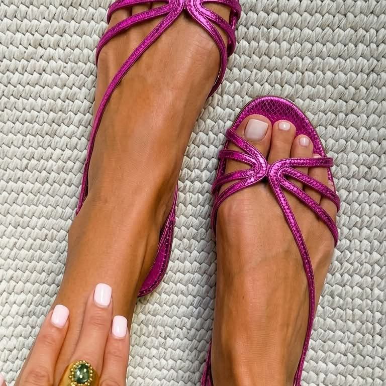 Gina | Golden Sandals Summer Elegance