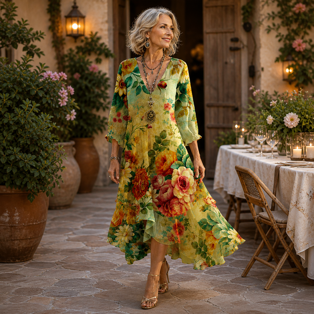 Jessica | Effortless Floral Midi Dress