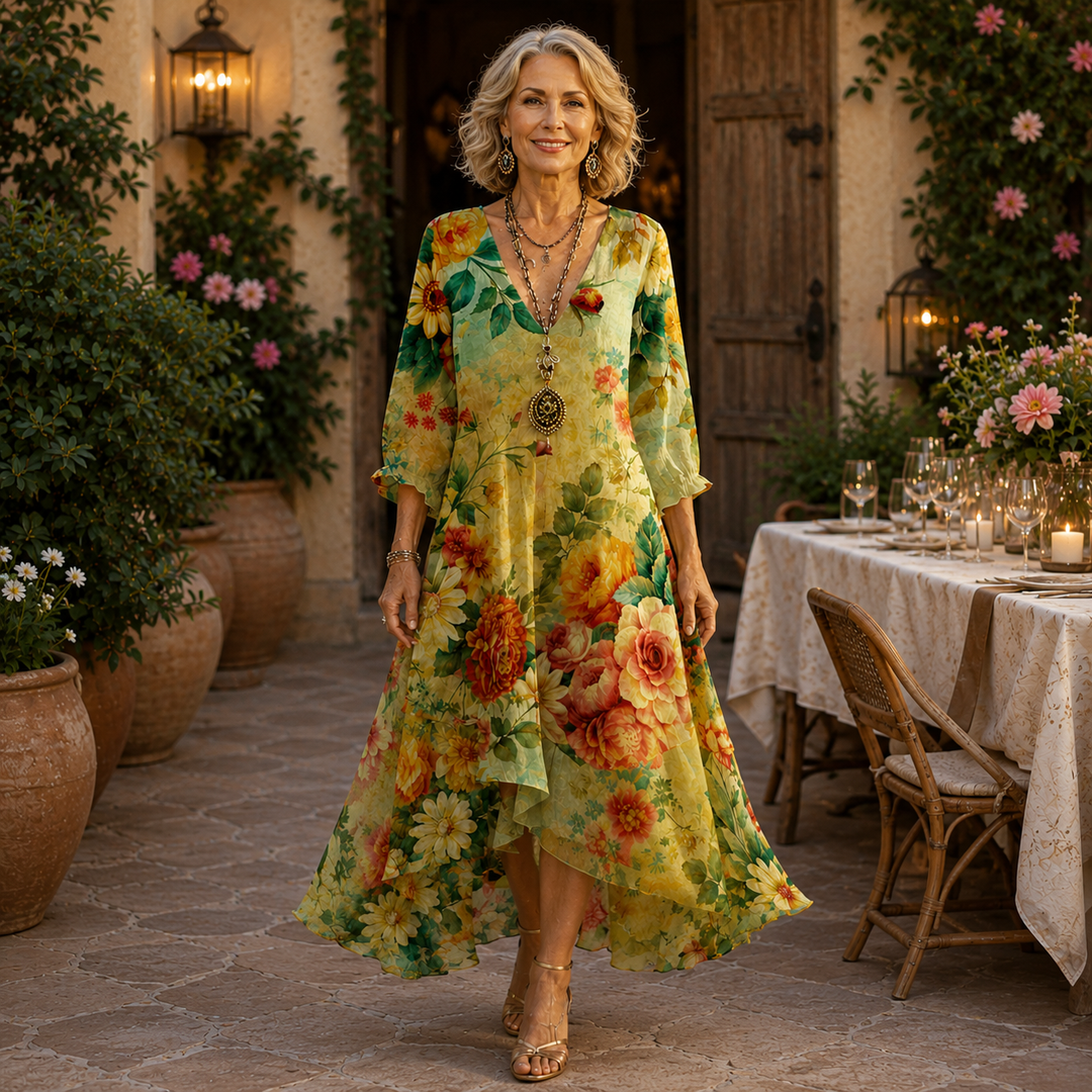 Jessica | Effortless Floral Midi Dress