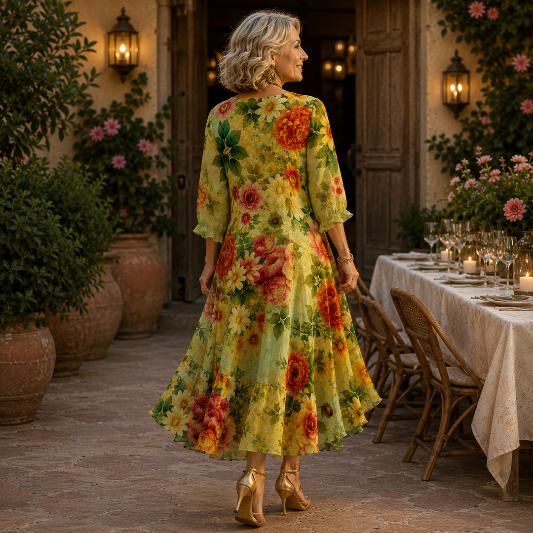 Jessica | Effortless Floral Midi Dress