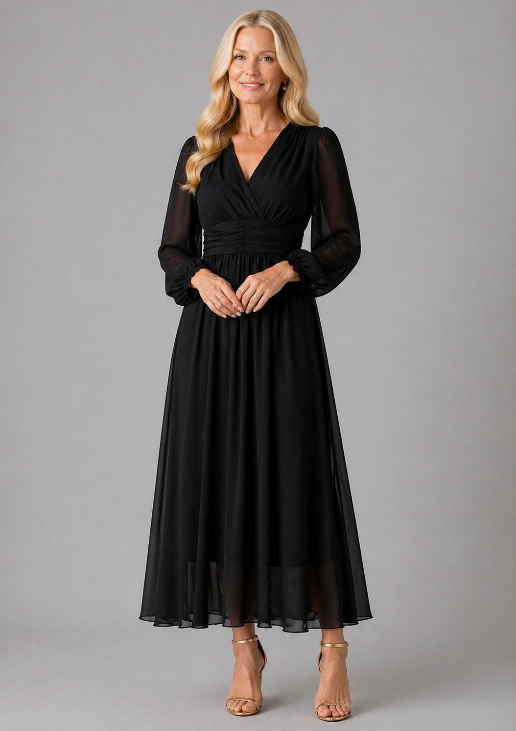Elegant Wrap Dress