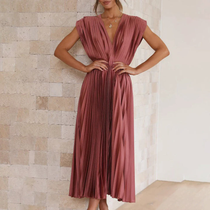 Timeless Pleated Midi Dress