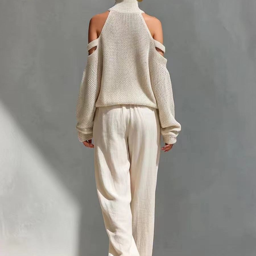 Fashion Knit and Linen Set