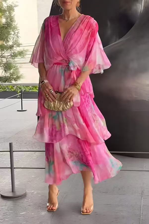 Layered Floral Sun Dress