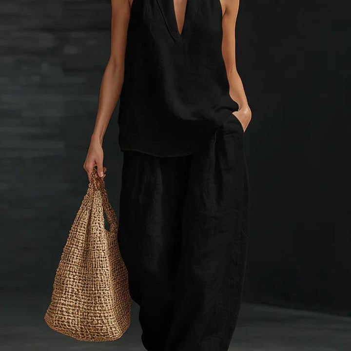 Zoe™ Sleeveless Set with Wide Pants