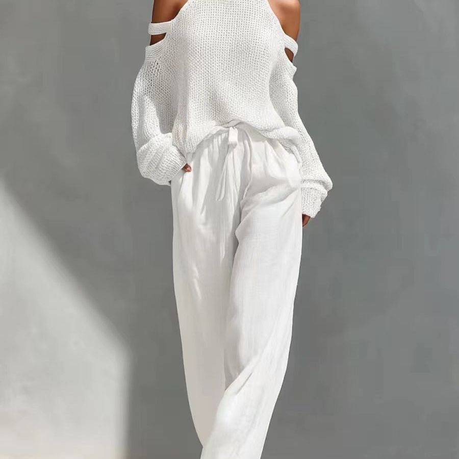 Fashion Knit and Linen Set