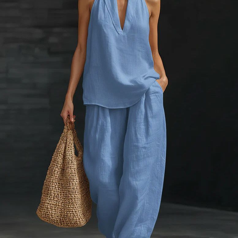 Zoe™ Sleeveless Set with Wide Pants
