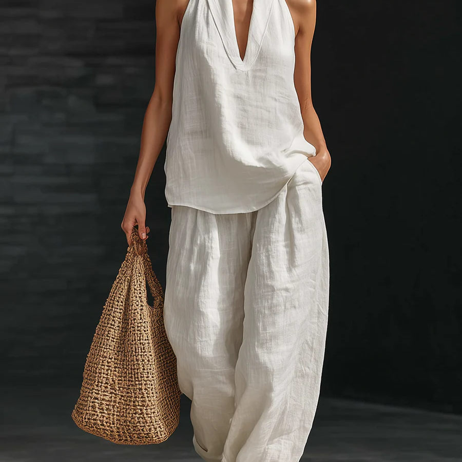 Zoe™ Sleeveless Set with Wide Pants