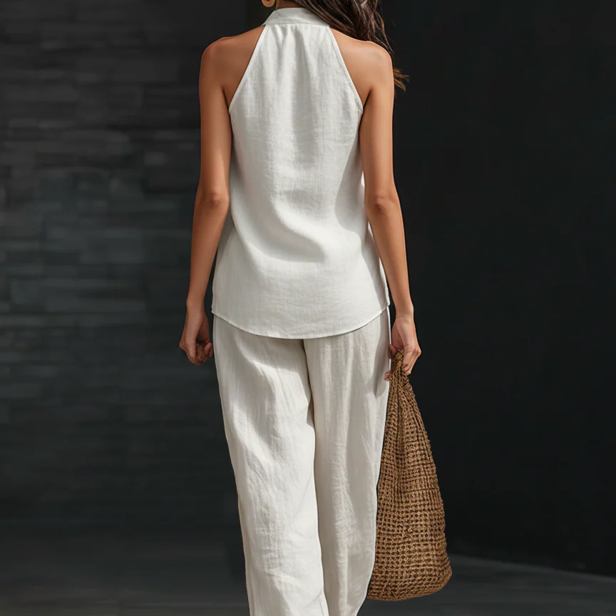 Zoe™ Sleeveless Set with Wide Pants