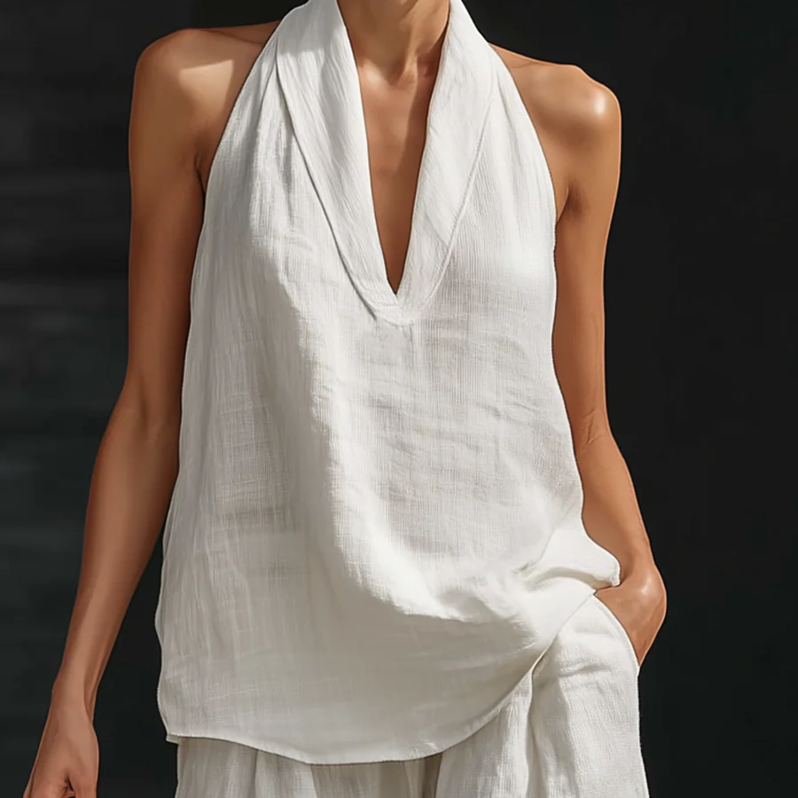 Zoe™ Sleeveless Set with Wide Pants