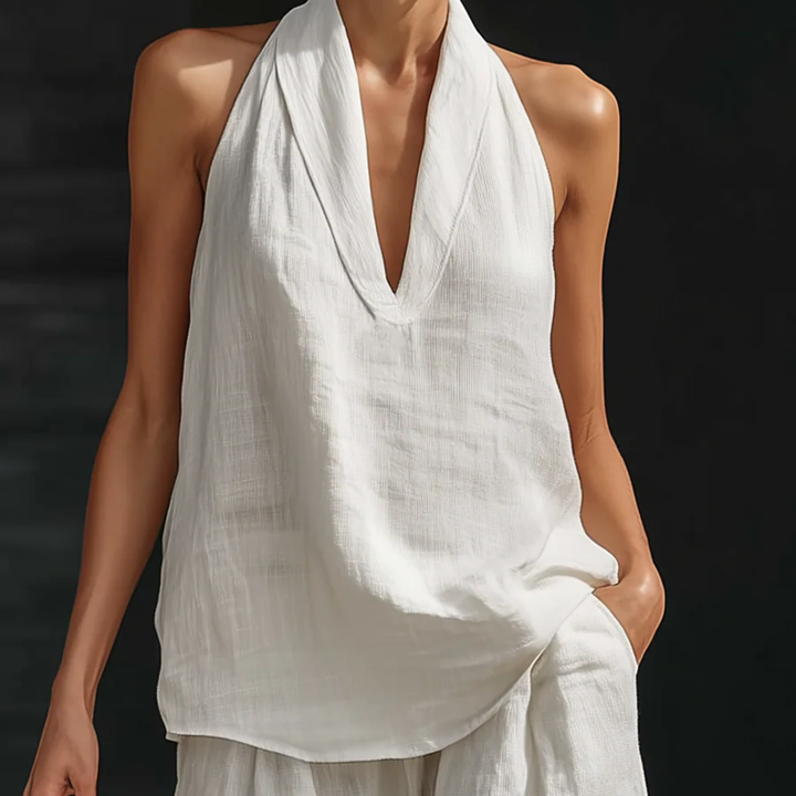 Zoe™ Sleeveless Set with Wide Pants