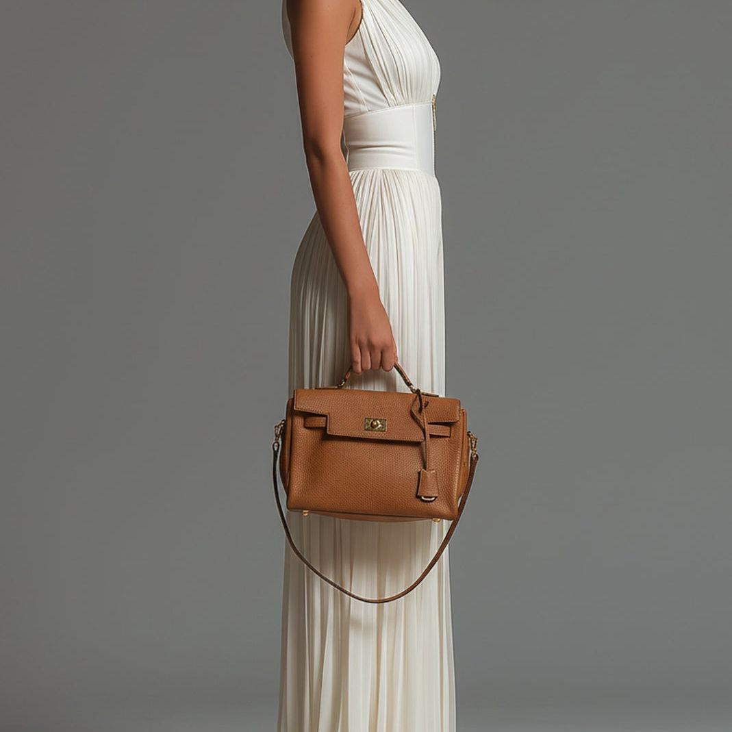 White V-neck Sleeveless Zip-up Pleated Wide-leg Chiffon Jumpsuit