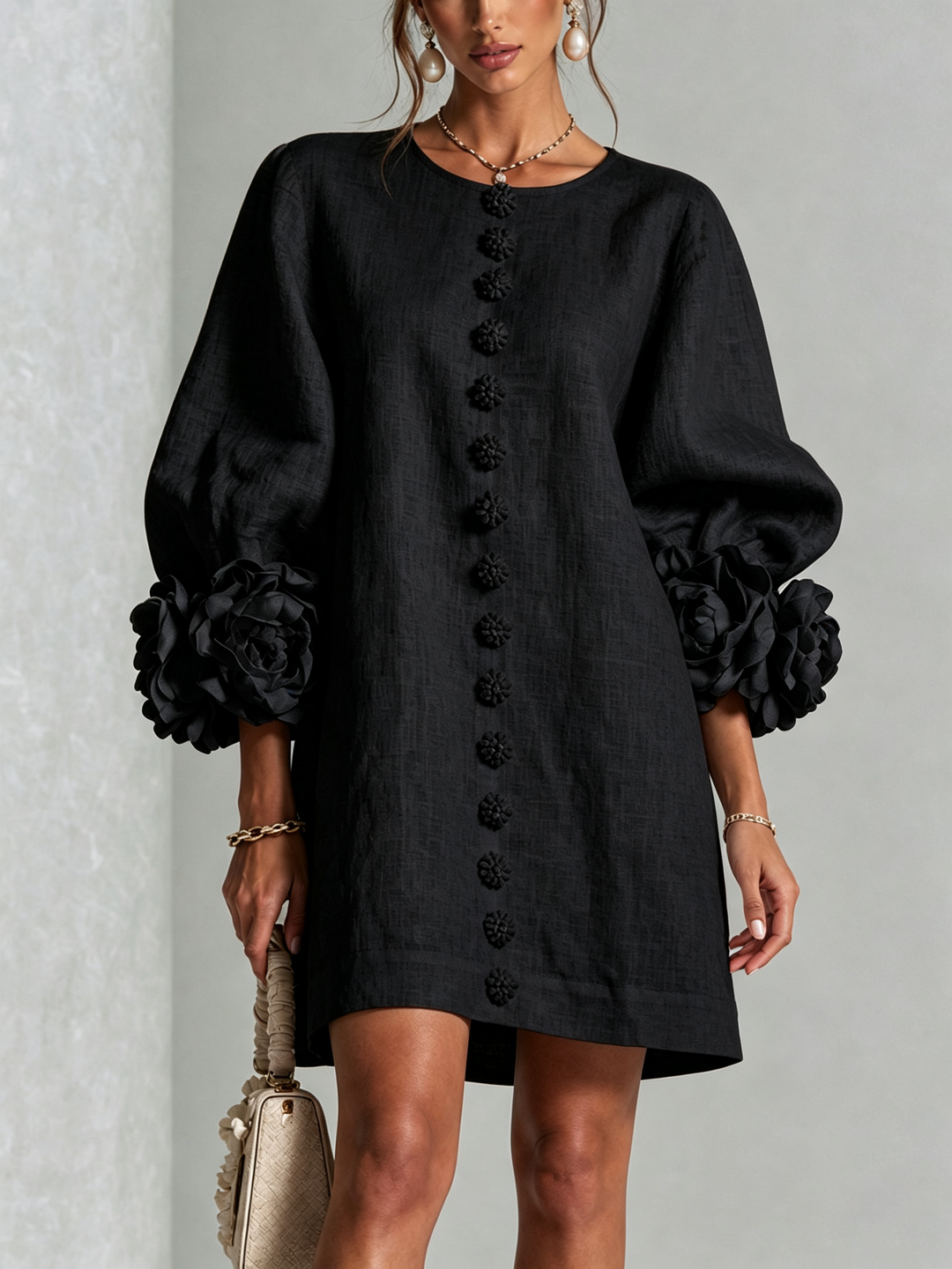 Effortless elegance with a sculptural shift dress