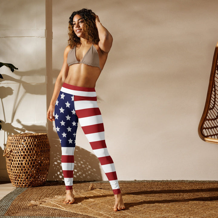 American Flag Yoga Leggings