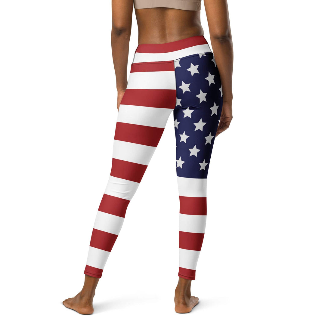 American Flag Yoga Leggings