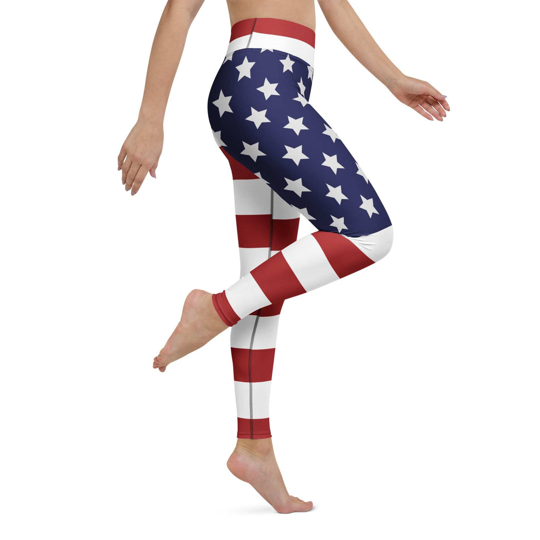 American Flag Yoga Leggings