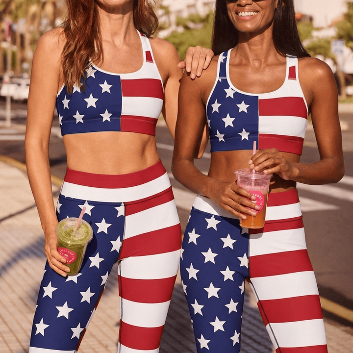American Flag Yoga Leggings