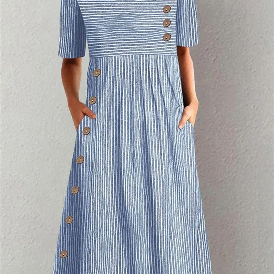 Edna | Striped Summer Dress
