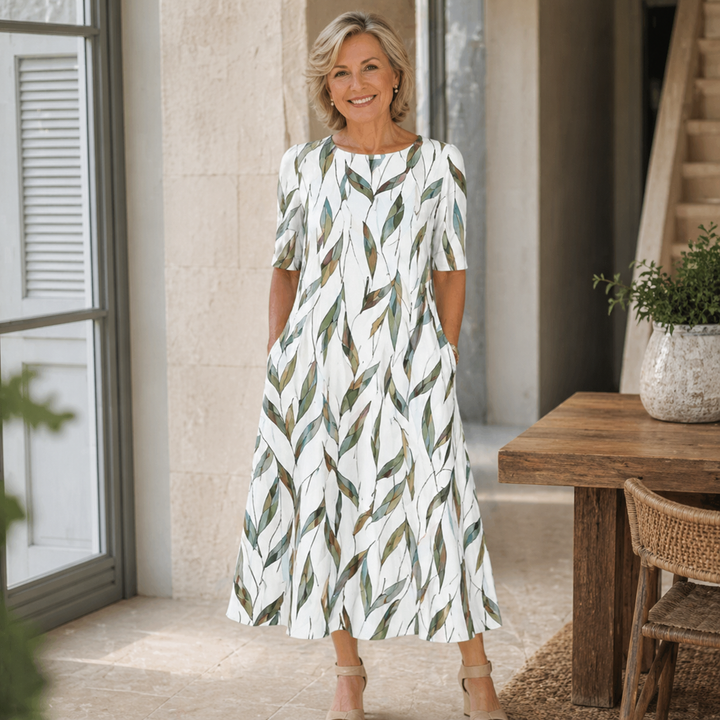 Ashley | Effortless Floral Midi Dress