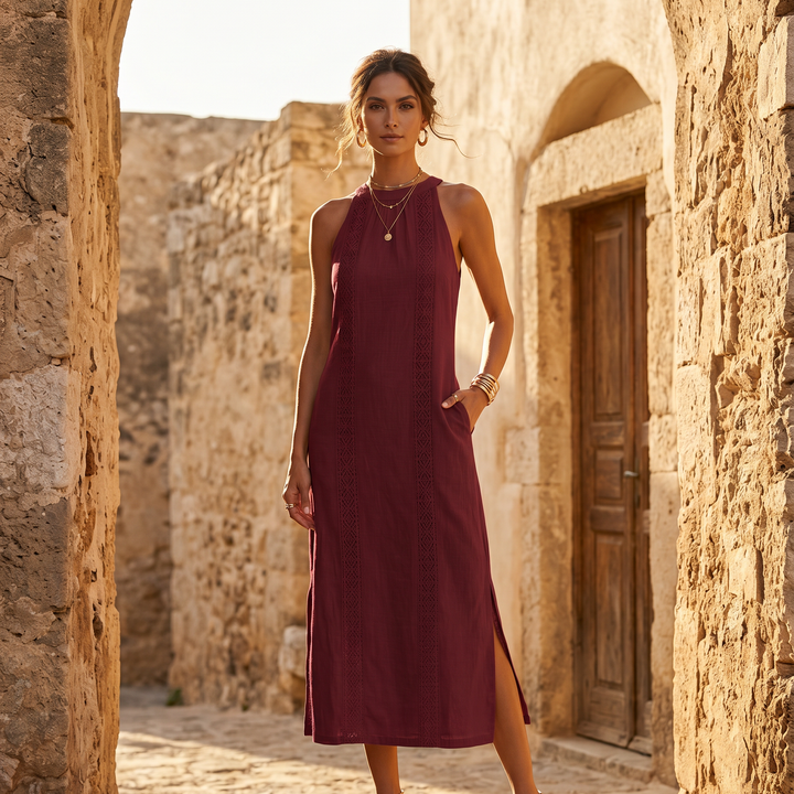 Jolene | Linen Midi Dress