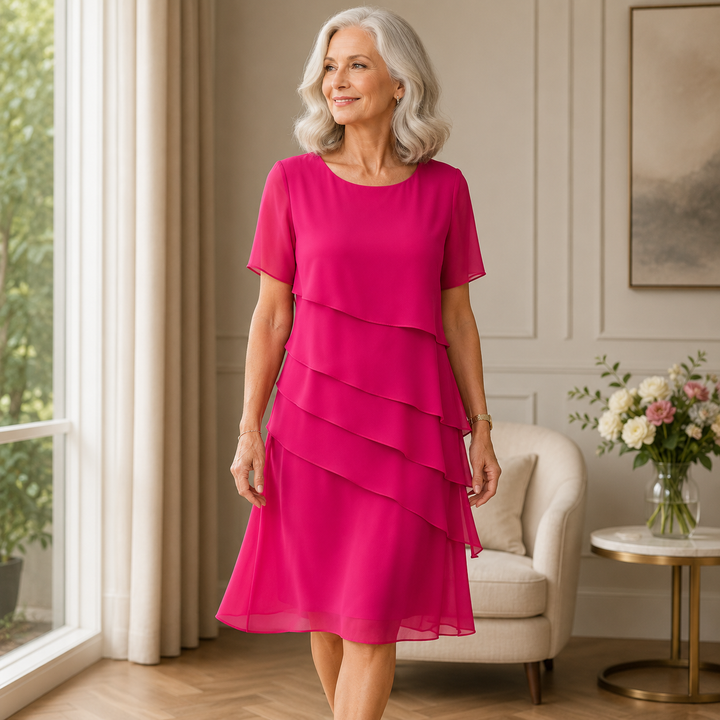 Lynn | Elegant Comfort Ruffle Dress