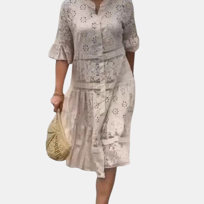 Cherylann™ | Floral Midi Dress